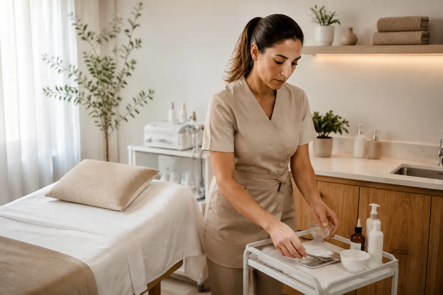 Modelo autoral de landing page para clínica de estética criado pela FyncTech